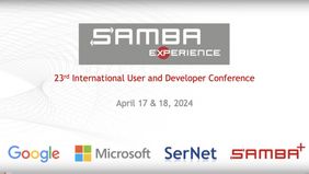 sambaXP welcome screen